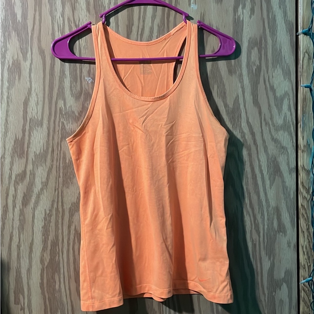 Orange Nike tank top